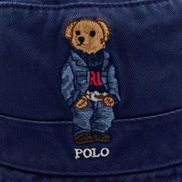 NWT Polo Ralph Lauren Men's Hat XL/L Polo Bear Chino Bucket - Picture 2 of 6